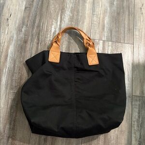 Large Gap tote with leather braided handle